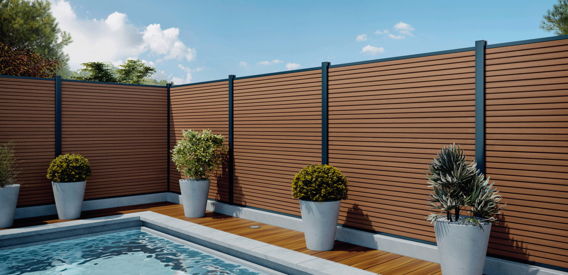 MODERN composite fencing