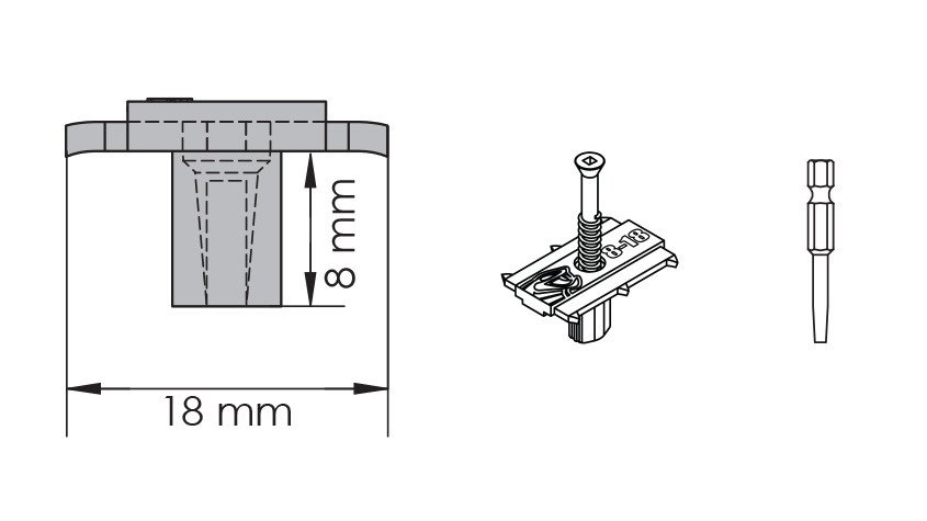 Cobra® HYBRID Terrassenbefestigungsklipp